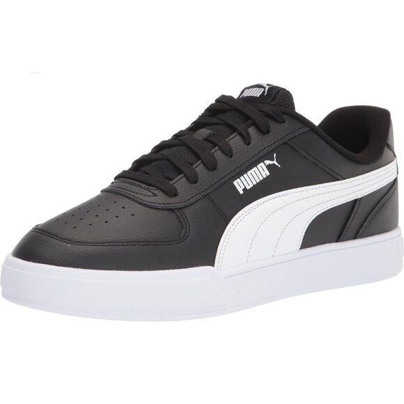 Puma Caven Men Black White Shoes Size 9 - Picture 1 of 11
